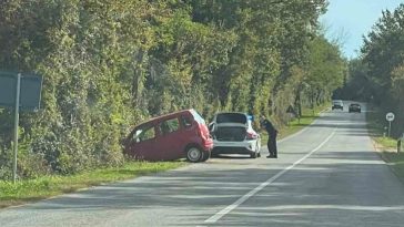 Nesreća na cesti prema SV. Lovreču - Foto Istra Terra Magica