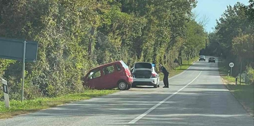 Nesreća na cesti prema SV. Lovreču - Foto Istra Terra Magica