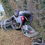 Nesreća na cesti Brtonigla-Novigrad kod Bužinije - Foto Vatrogasci Umag