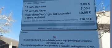 Parkiralište na tržnici u Ulici kroz vrtove u Umagu