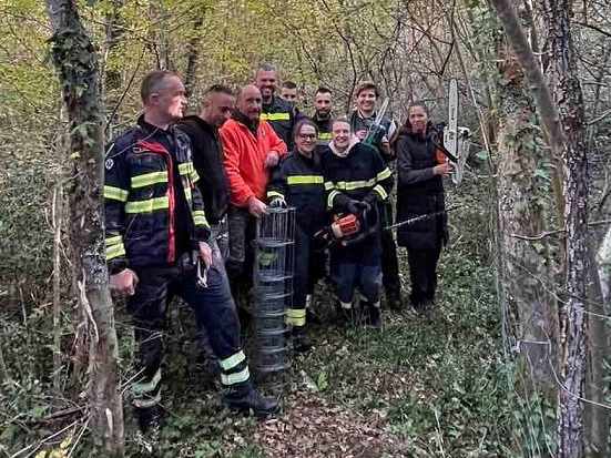 Višnjanski vatrogasci ogradili jamu u Baratu zbog sigurnosti prolaznika