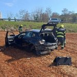 prometna nesreća šišanska cesta prevrnuo se na krvo mlai vozač pula