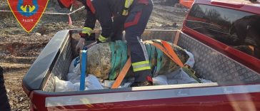 Foto Vatrogasci Pazin - Uklanjanje avionske bombe iz 2. svjetskog rata u Pazinu