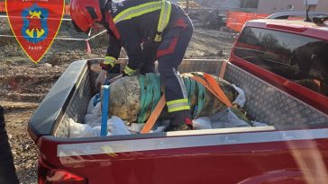 Foto Vatrogasci Pazin - Uklanjanje avionske bombe iz 2. svjetskog rata u Pazinu