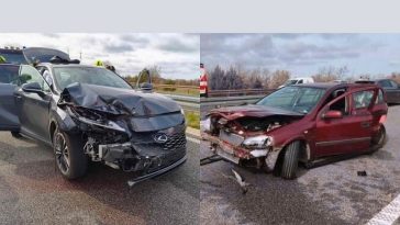 Nesreća na Istarskom ipsilonu - Foto Vatrogasci Pula