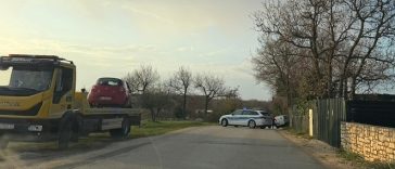 Prometna nesreća na cesti Gedići-Tar, kod mjesta Perci - Foto Istra Terra Magica