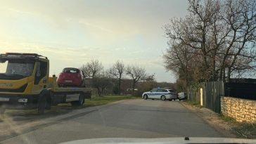 Prometna nesreća na cesti Gedići-Tar, kod mjesta Perci - Foto Istra Terra Magica