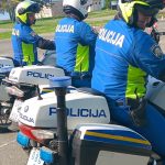 Policijski motoristi na poligonu za trening istra pula