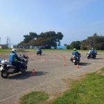Policijski motoristi na poligonu za trening istra pula