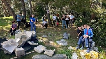 Eko akcija u Vrsaru na otoku Sveti Juraj - Foto Općina Vrsar