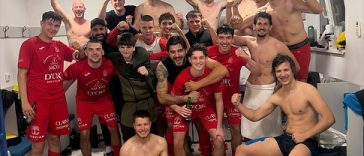 Foto Nogometni klub Funtana nakon pobjede protiv Gospića