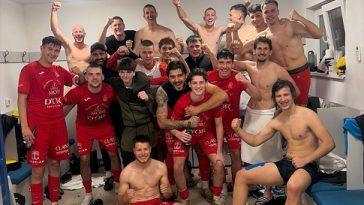 Foto Nogometni klub Funtana nakon pobjede protiv Gospića