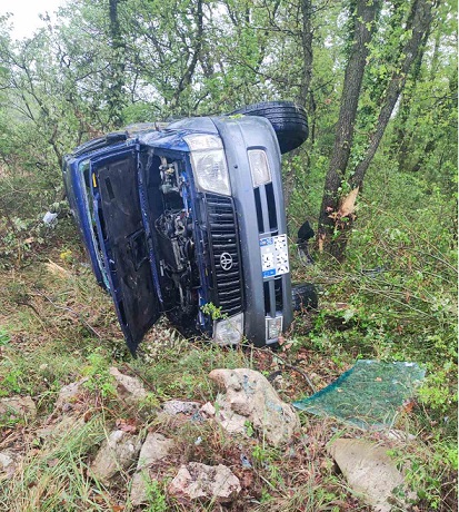 Prometna nesreća kod mjesta Perci - Vozilo sletjelo s ceste 14-4-2026