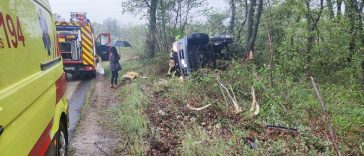 Prometna nesreća kod mjesta Perci - Vozilo sletjelo s ceste 14-4-2026