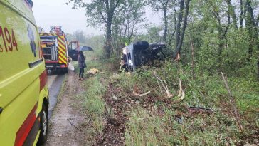 Prometna nesreća kod mjesta Perci - Vozilo sletjelo s ceste 14-4-2026