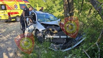 Teška nesreća između Plovanije i Kaštela - Foto Vatrogasci Umag