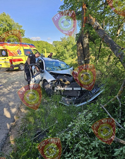 Teška nesreća između Plovanije i Kaštela - Foto Vatrogasci Umag