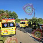 Teška nesreća između Plovanije i Kaštela - Foto Vatrogasci Umag