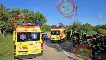 Teška nesreća između Plovanije i Kaštela - Foto Vatrogasci Umag