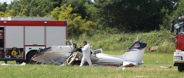 Pao avion kod Medulina - Foto Vatrogasci Pula