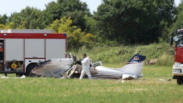 Pao avion kod Medulina - Foto Vatrogasci Pula