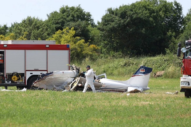 Pao avion kod Medulina - Foto Vatrogasci Pula