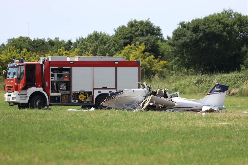 Pao avion kod Medulina - Foto Vatrogasci Pula