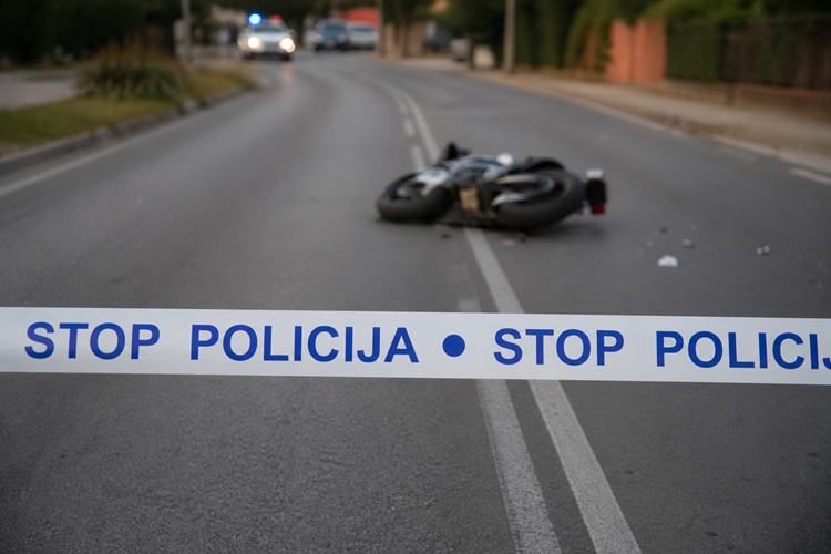 motociklist nesreća moor policija mup