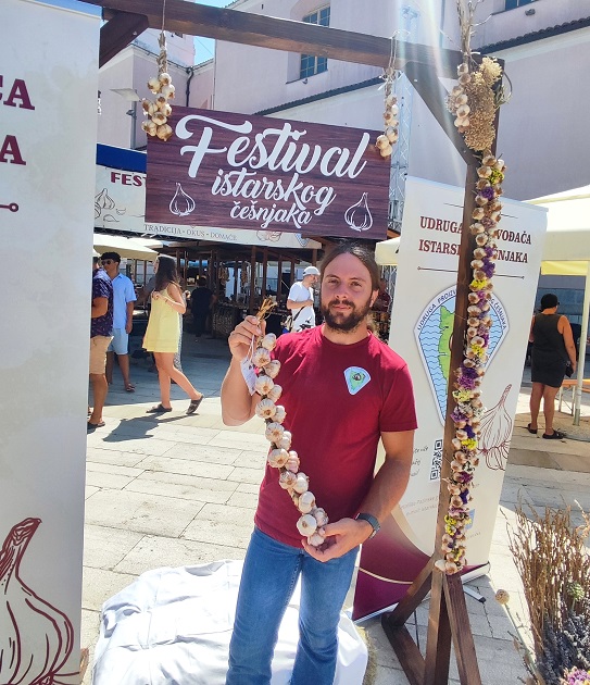 Dean Pamić Nefat na Festivalu češnjaka u Poreču - Foto Tanja Kocijančić