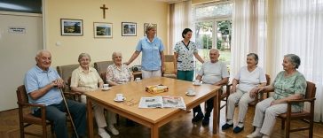 Generirano umjetnom inteligencijom - ilustracija - Dom za starije i nemoćne
