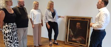 Portret biskupa de Polesinija vraćen u Poreč - Foto Grad Poreč