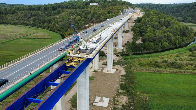 Radovi na mostu Mirna - Istarski ipsilon - Foto Bina Istra