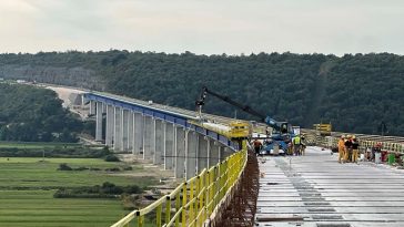 Radovi na mostu Mirna - Istarski ipsilon - Foto Bina Istra