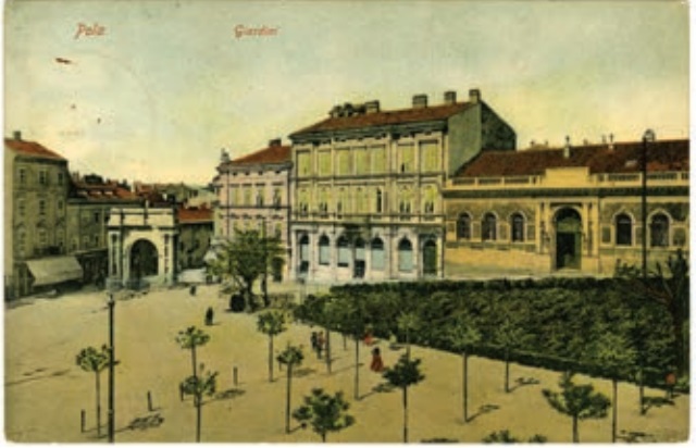 Palača Scracin na Portarati, početak 20. st, foto Arheološki muzej Istre Pula